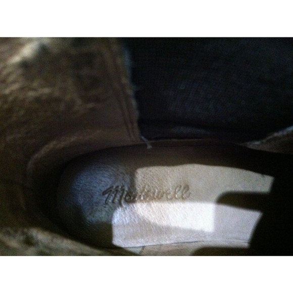 MADEWELL WOMEN'S IVY CHELSEA BROWN LEATHER CROC EMBOSSED ANKLE BOOTS SIZE: 8 - Picture 10 of 10